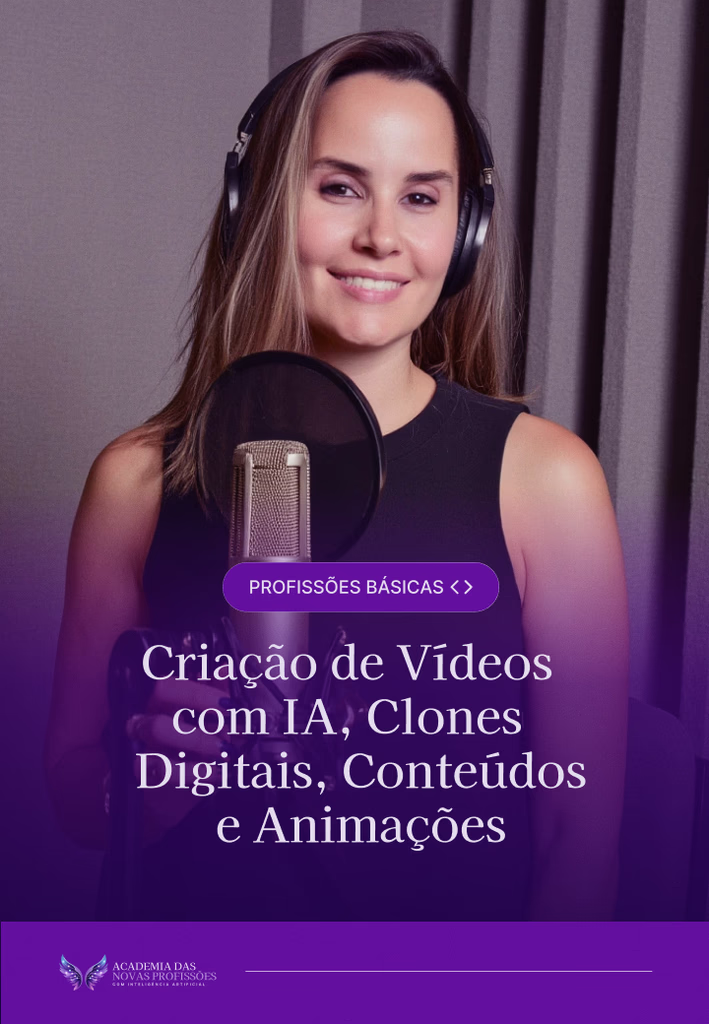 Capa do serviço Vídeos com clones digitais e animações.